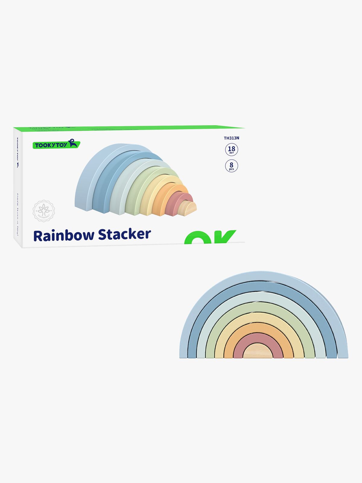 Tooky Toy Pinottava Lelu Sateenkaari