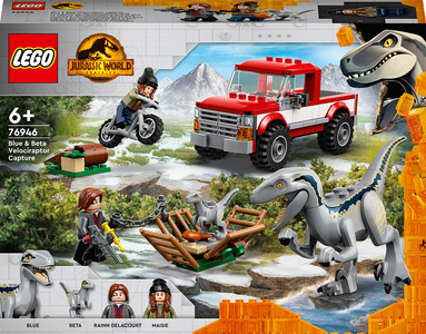 LEGO® Jurassic World 76946 Velociraptorit Blue ja Beta jäävät kiikkiin