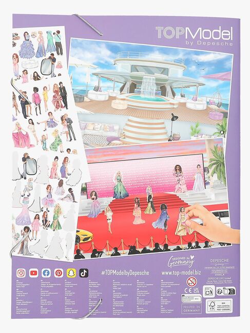 TOPModel Stickerworld Tarrakirja Glamour