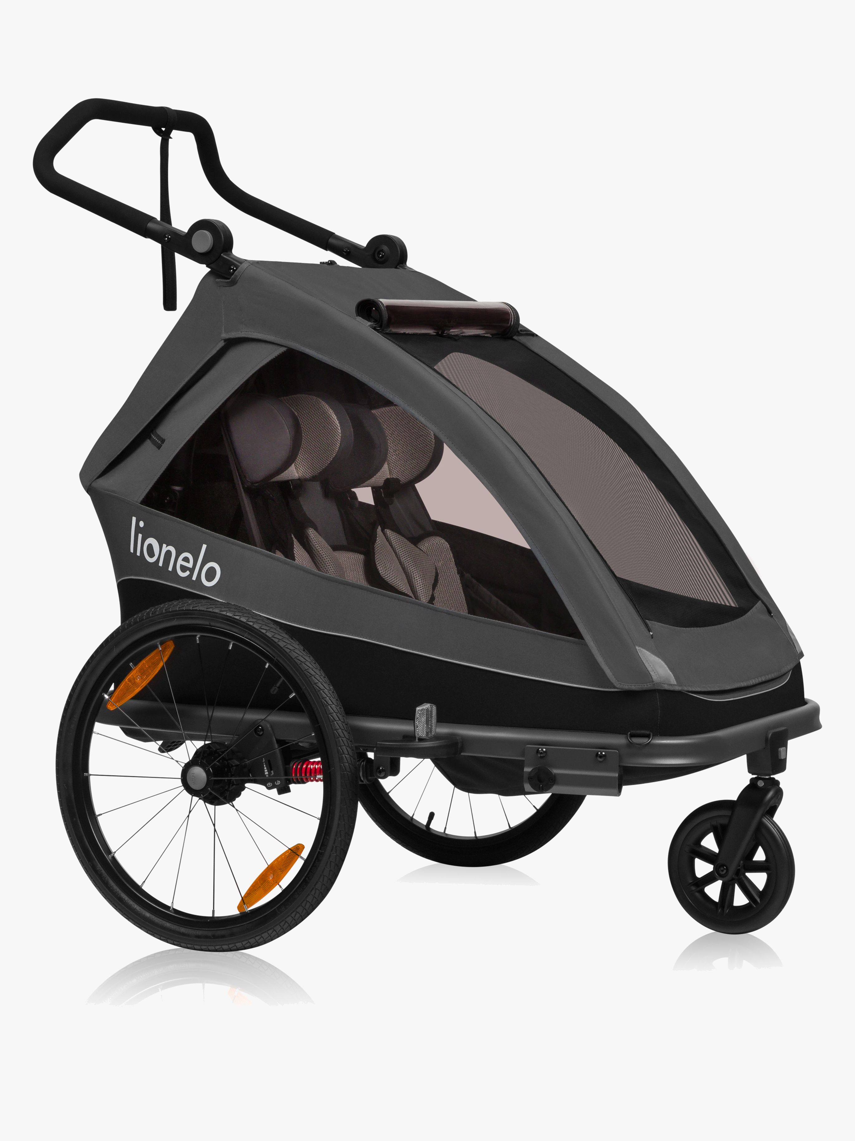 Lionelo Cama Pyöräkärry, Grey Graphite