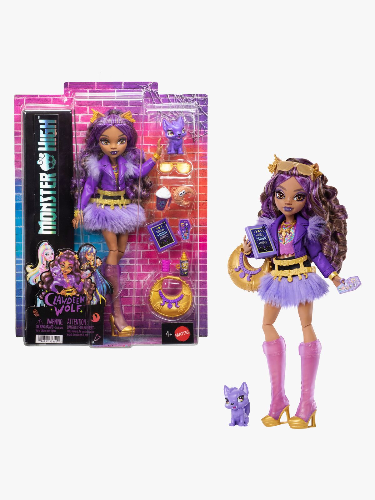 Monster High Core Nukke Clawdeen Wolf & Crescent
