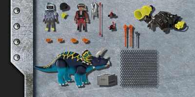 Playmobil 70627 Dino Rise Triceratops: Taistelu Arvokkaista Kivistä