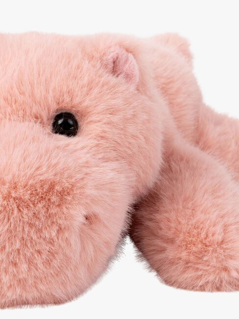 Teddykompaniet Pehmolelu Makaava Virtahepo 30 cm, Vaaleanpunainen