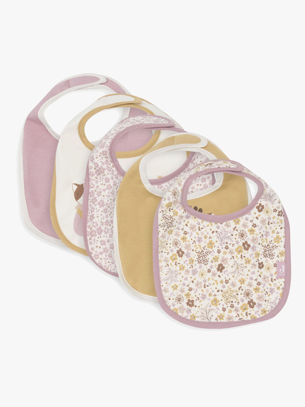 Jollein Bandana Kuolalappu Vedenpitävä 5-pack, Flower Fairies