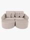 MeowBaby Churros Sohva Max, Pebble Beige