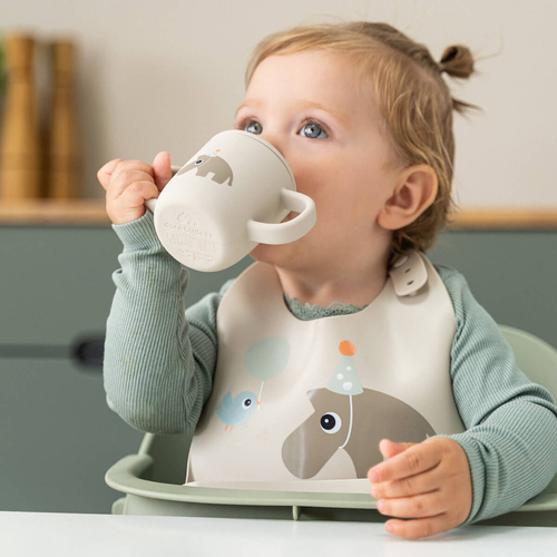 Done By Deer Celebration Silikoni Ruokalappu, Sand