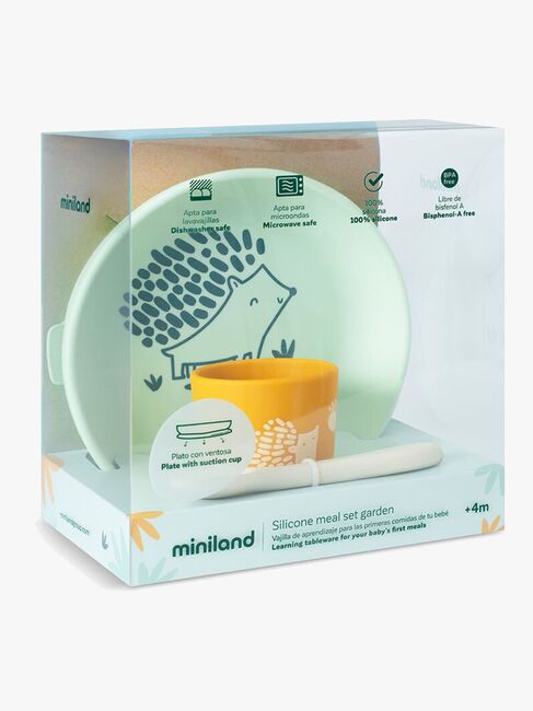 Miniland Ruokailusetti Silikoni 3, Forest