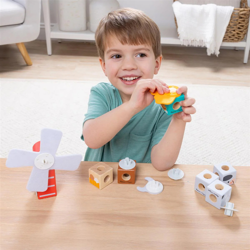 Melissa & Doug Blockables Rakennussarja Maatilan Eläin 16 Osaa