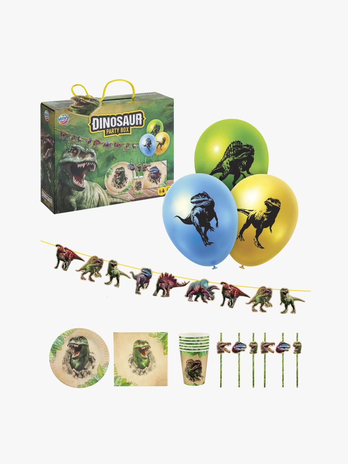 Alrico Juhlapakkaus Dinosaurus 6-pack