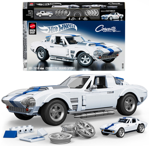 Mattel Brick Shop Hot Wheels Elite Series Brick Shop Hot Wheels Työmaasetti Corvette Grand Sport 918 Osaa