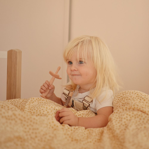 Mushie Flower Harjoittelu-hammasharja, Blush