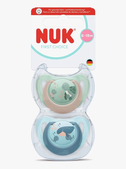 NUK First Choice Classic Tutti 2-pack Koko 2, Turtle/Whale