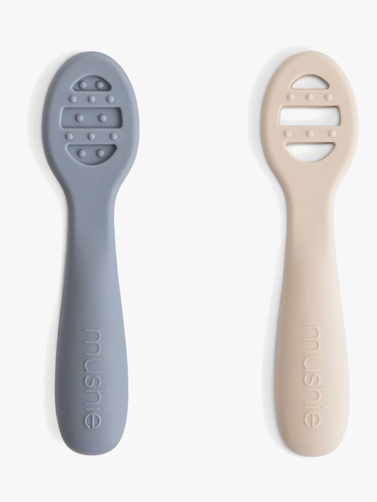 Mushie Harjoittelulusikka 2-pack, Tradewinds/Shifting Sand