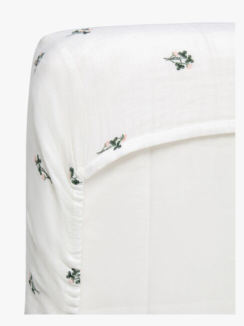 Alice & Fox ADORA Muotoonommeltu Aluslakana Juniorisänky 90x200, Valkoinen