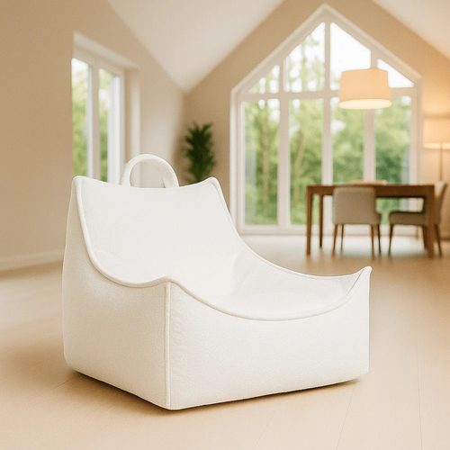 Meowbaby Boucle Säkkituoli, Fresh Mint