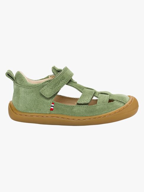 Viking Alv Lind Barefoot 2V Sandaalit, Olive