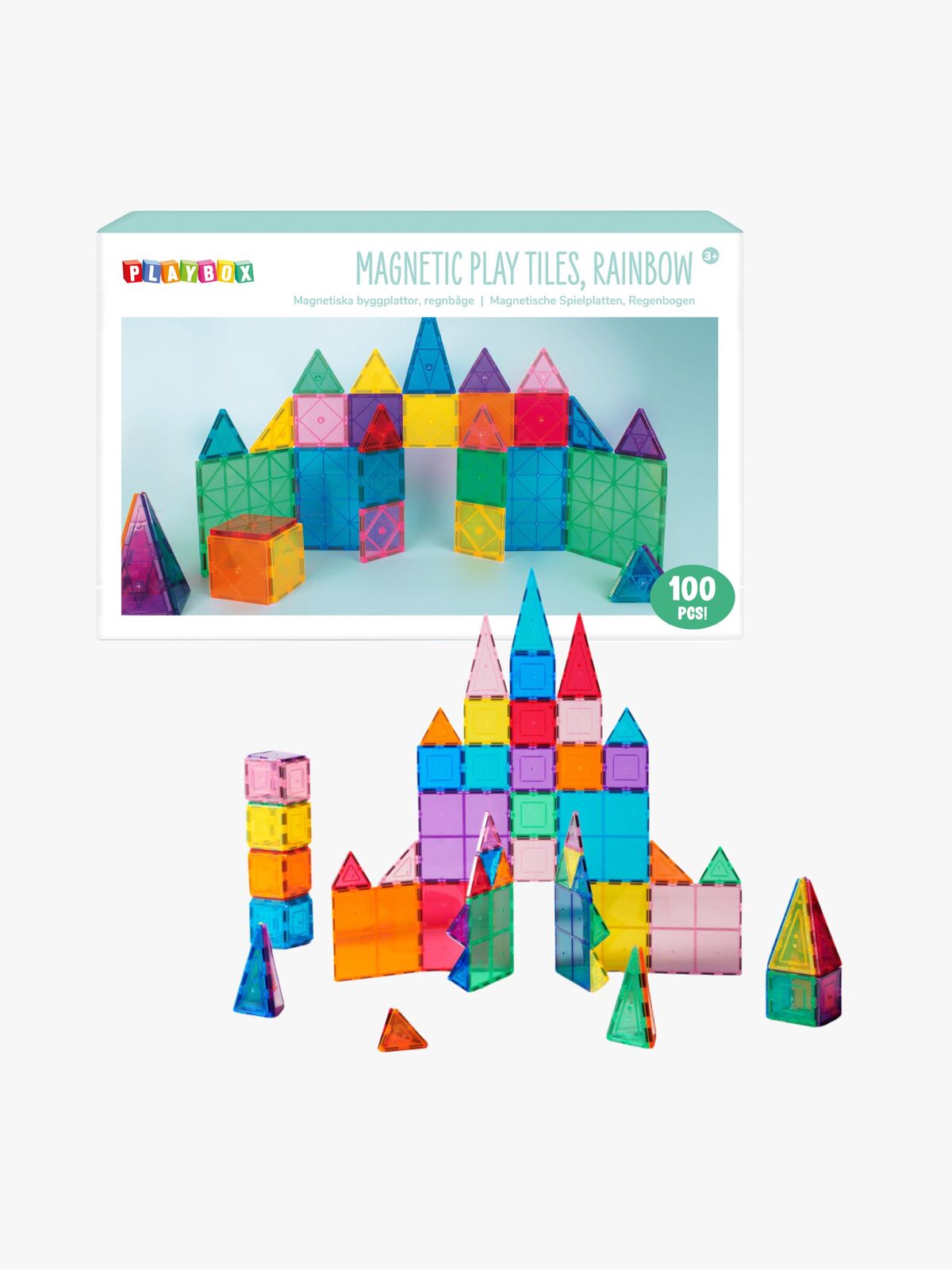 Playbox  Magneettiset Laatat 100 Osaa