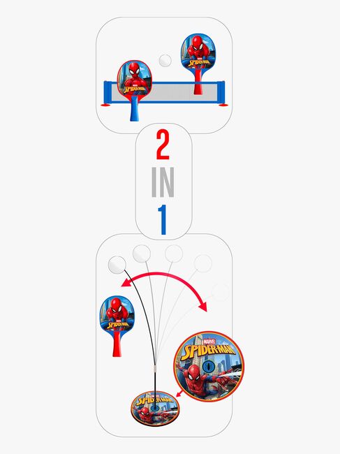 Marvel Spider-Man 2-in-1 Pöytätennissetti
