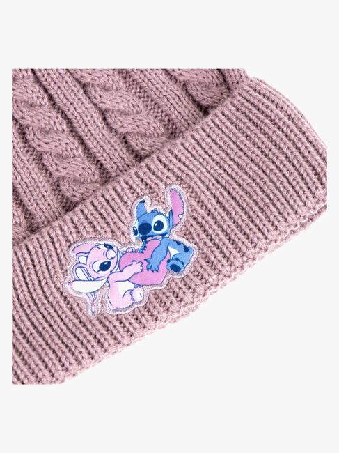 Disney Lilo & Stitch Pipo + Hanskat, Vaaleanpunaiset