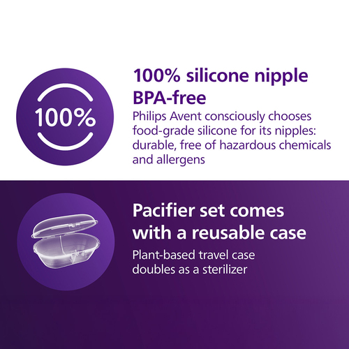 Philips Avent Ultra Air Tutti 18m+ 2-pack, Punainen/Violetti