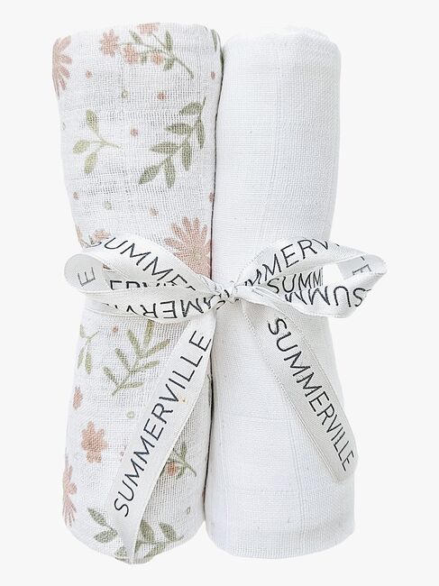 Summerville Organic Musliiniviltti 2-pack, Blossom