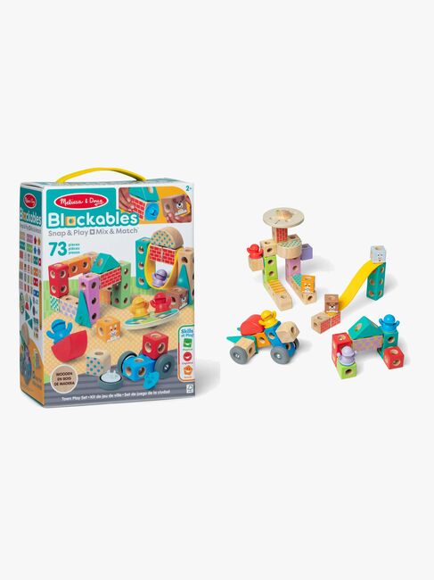 Melissa & Doug Blockables Rakennussarja Kaupunki 73 Osaa