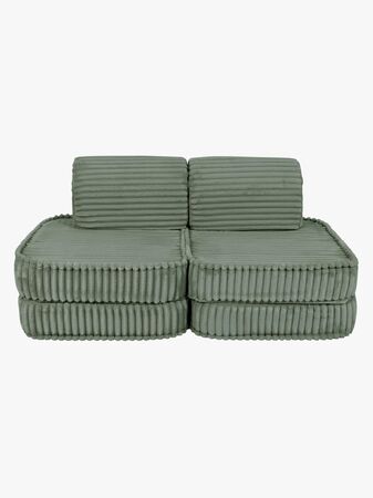 MeowBaby Churros Sohva Basic, Olive Sage Green