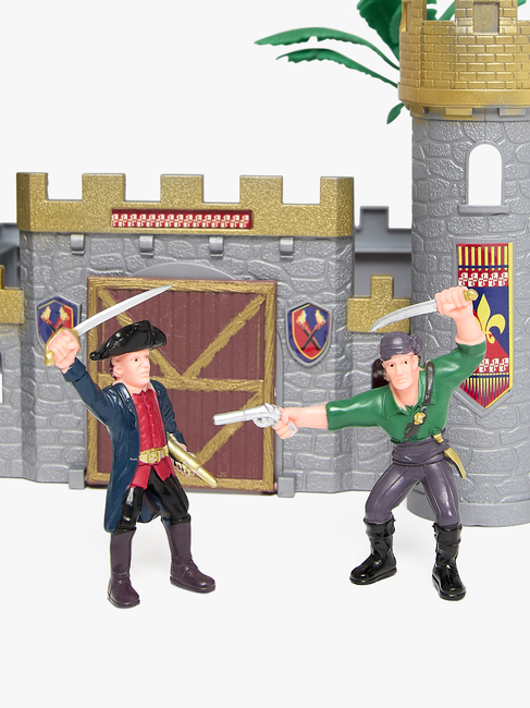 Cloudberry Castle Mustat Purjeet -merirosvolaiva, linna ja hahmot