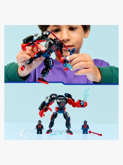 LEGO Super Heroes 76337 Miles Moralesin robotti vastaan Spider-Man 2099