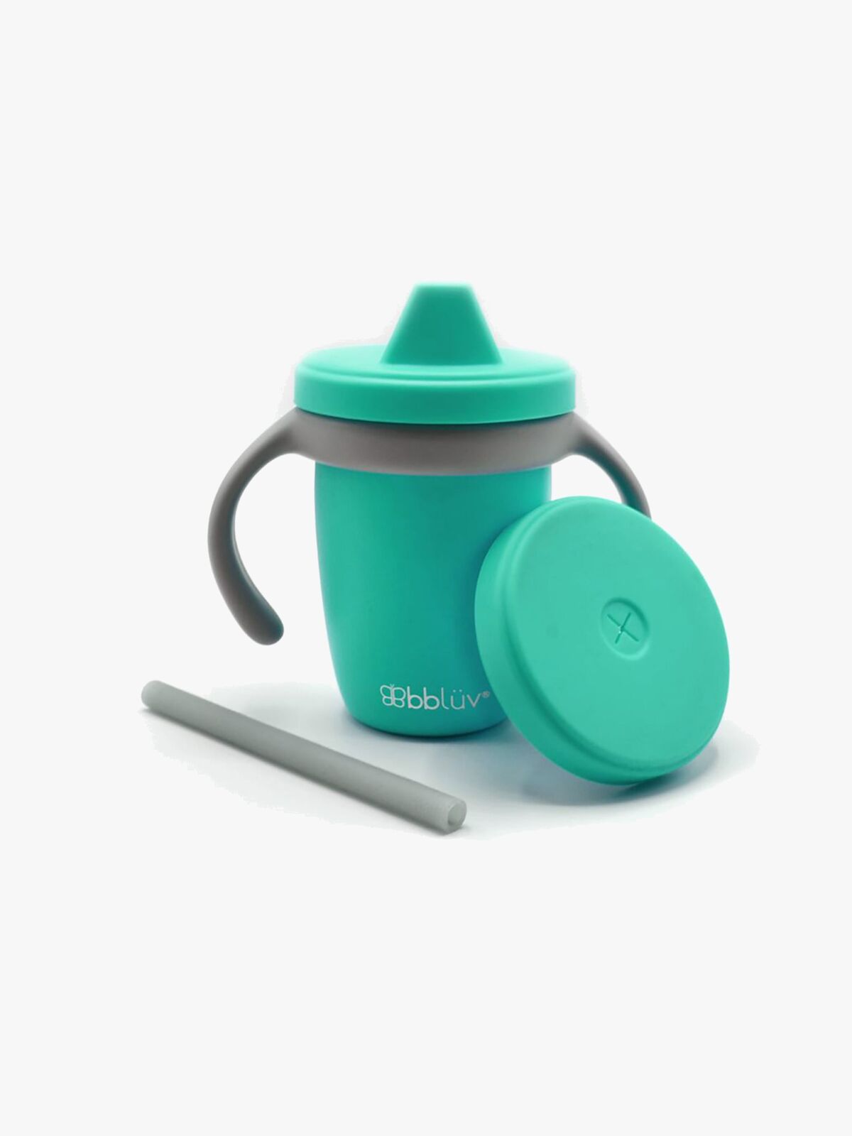 bblüv Muki Anti-spill 4-in-1, Aqua/Grey
