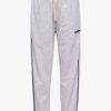 Hummel JR Loose Piping Collegehousut, Light Grey Melange/Black
