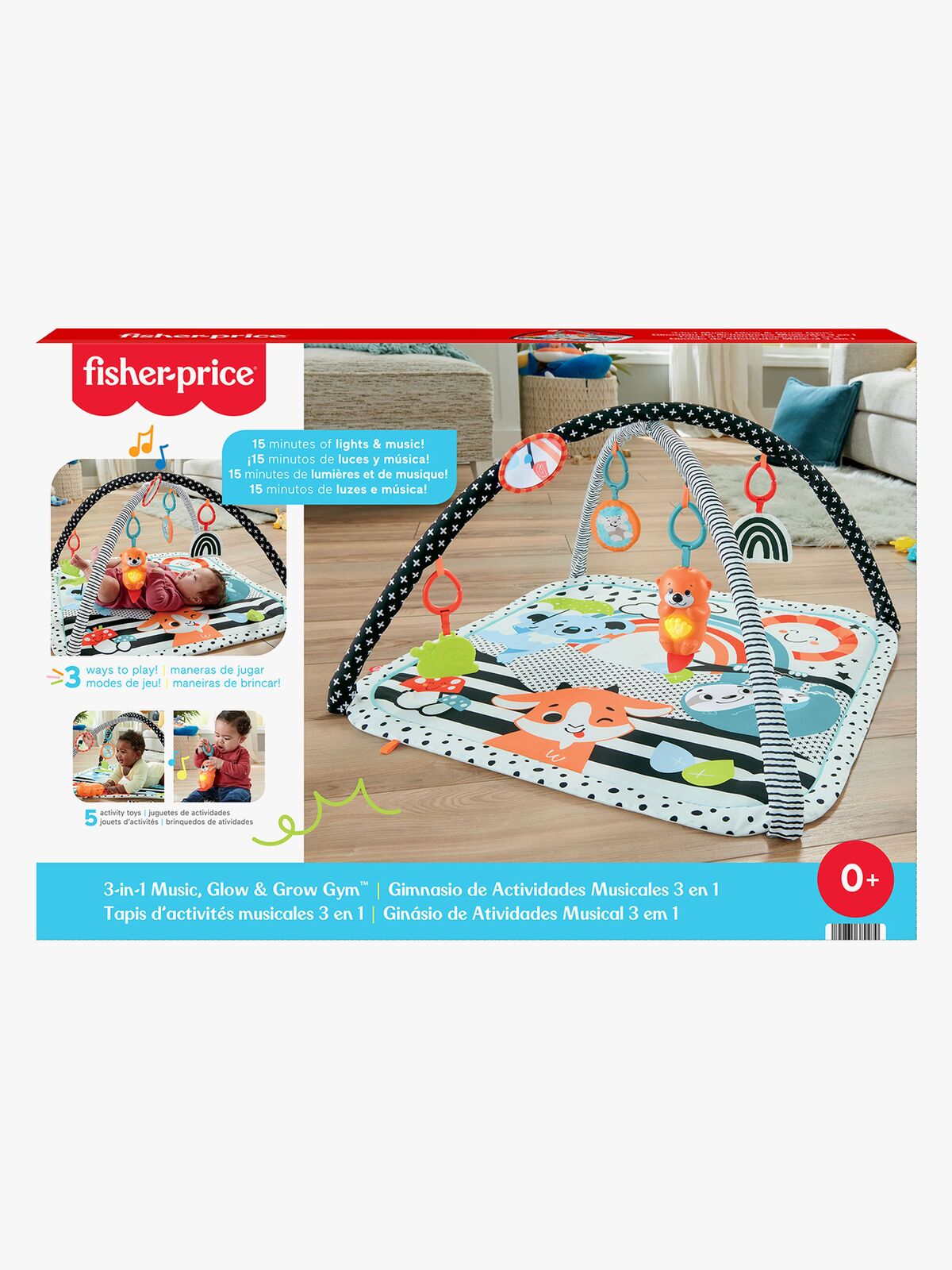Fisher-Price Glow & Grow Leikkimatto 3-in-1