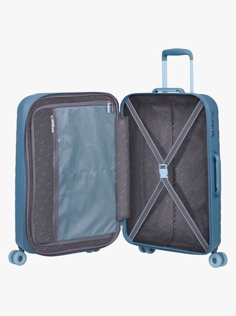 American Tourister Neovibe Spinner Matkalaukku 66-74L, Steel Blue