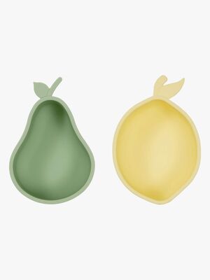 OYOY Lemon & Pear Snacks Kulho, Yellow/Green
