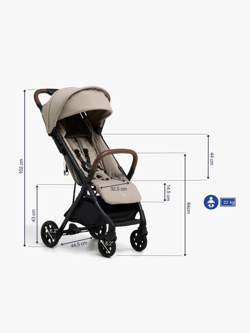 Beemoo Pro Airway Matkarattaat, Latte Beige