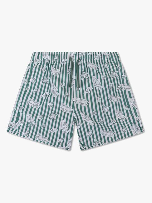Swim Essentials Uimashortsit, Surf Dogs Green