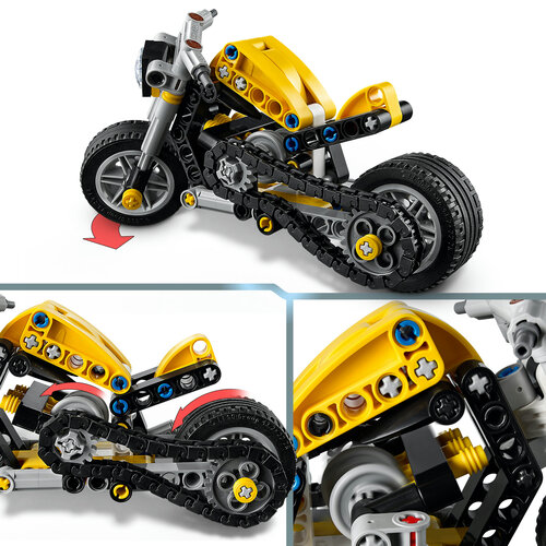 LEGO Technic 42225 Keltainen moottoripyörä