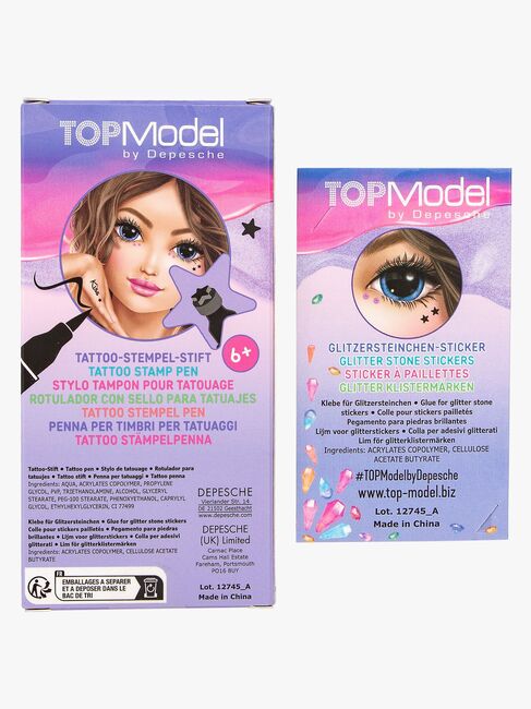 TOPModel Tatuointikynä + Leimasin & Kimaltelevat Kivet