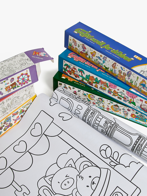 Fippla Liitä & Piirrä Värityspaperirullat 6 Kpl