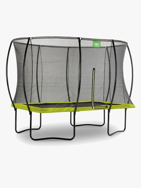 EXIT Silhouette Trampoliini + Turvaverkko 214x305 cm, Vihreä