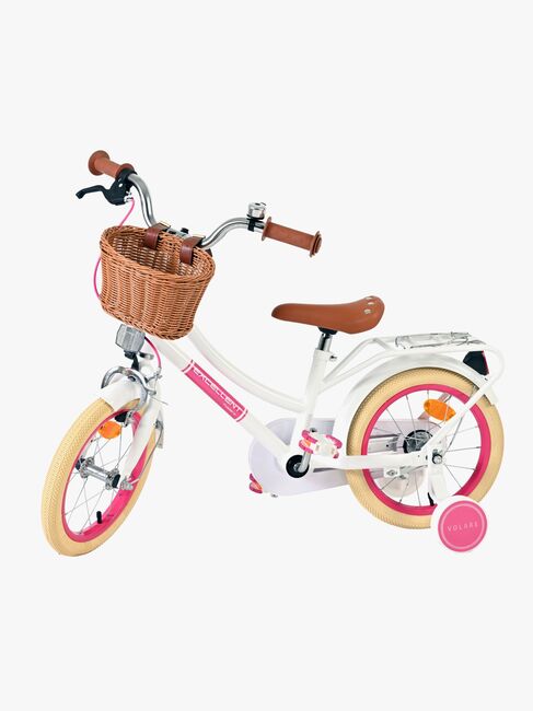 Volare  Polkupyörä + Kori 14'', Valkoinen