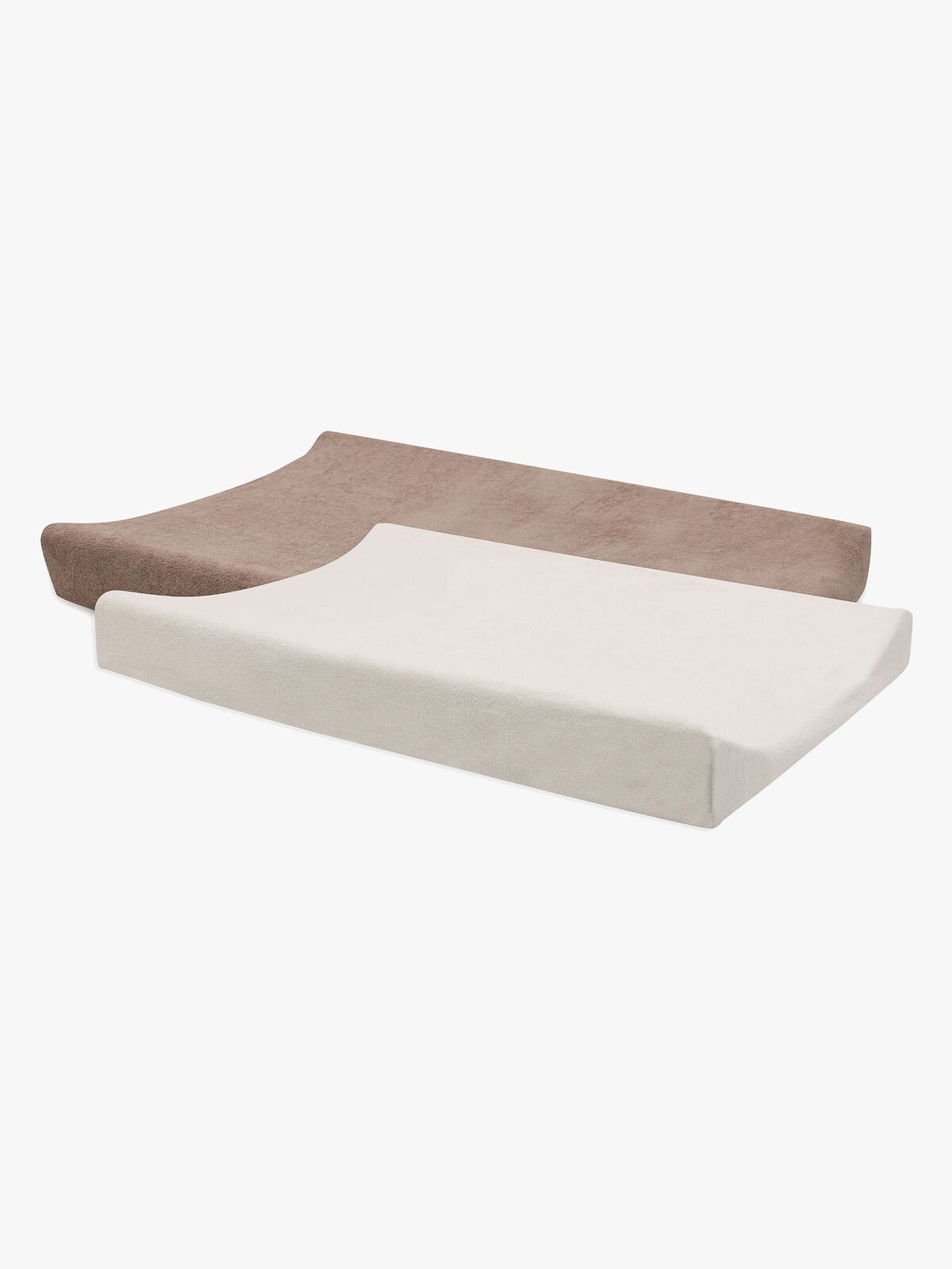 Jollein Hoitoalustan Päälliset 50x70cm 2-pack, Milky Coffee/Ivory