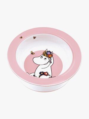 Muumi Niitty Lautanen + Imukuppi, Vaaleanpunainen