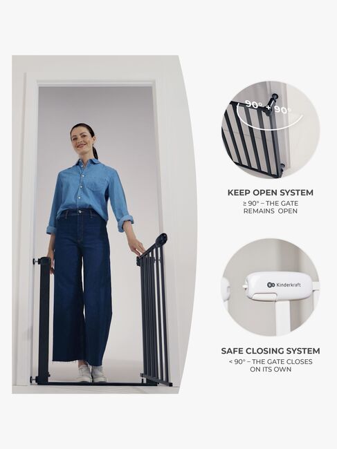 Kinderkraft LOCK&GO Turvaportti, White