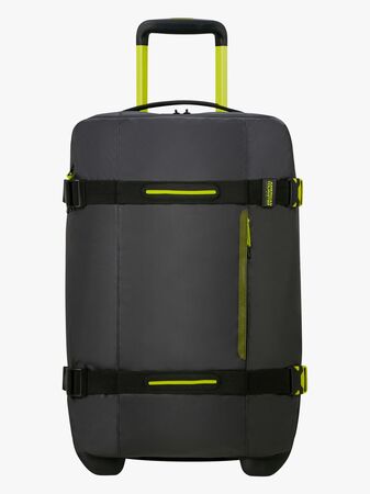 American Tourister Urban Track Duffle Matkalaukku 55L, Black/Lime
