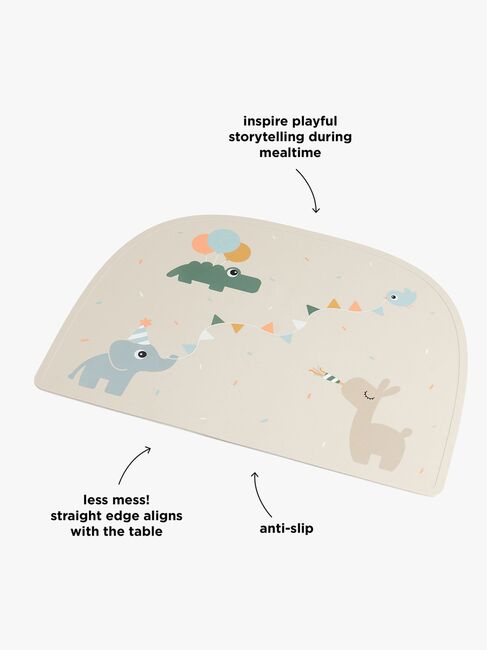 Done By Deer Celebration Ruokailualusta Silikoni, Sand