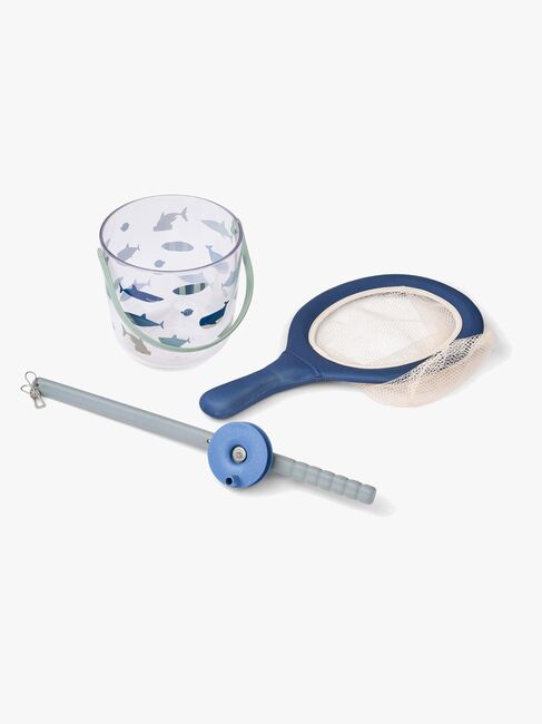 LIEWOOD Cora Rapu Kalastussetti + Verkko, Shark/Dove Blue