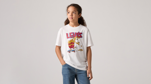 Levi's LVB Fries On The Loose T-paita, Bright White