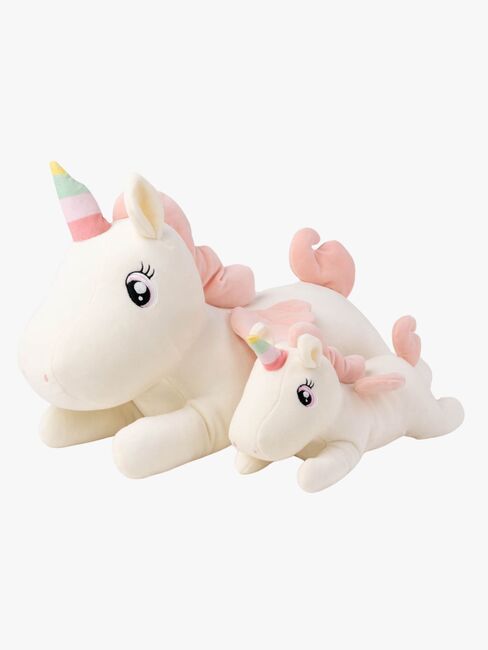 Teddykompaniet Pehmolelu Makaava Yksisarvinen 52 cm, Valkoinen