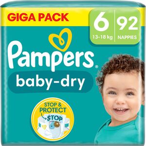 Pampers Baby-Dry Vaippa Koko 6 13–18 kg 92-pack